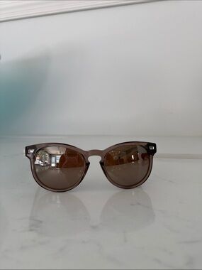 Costa Women's Translucent Brown Round Sunglasses